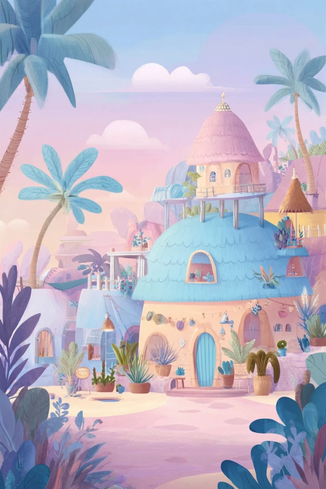 Pastel Dreams: A Whimsical Art Collection - Image 6