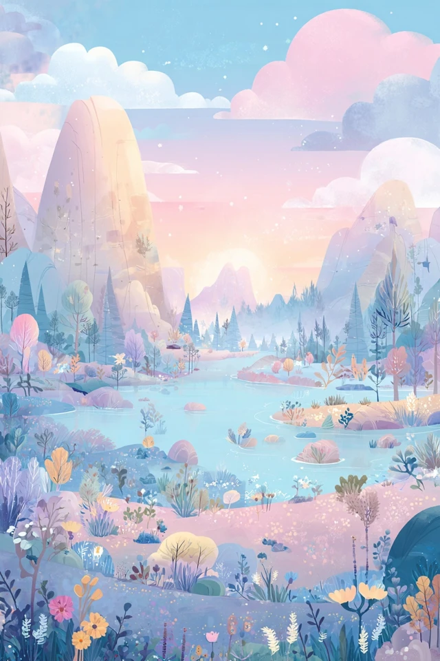 Pastel Dreams: A Whimsical Art Collection - Image 2