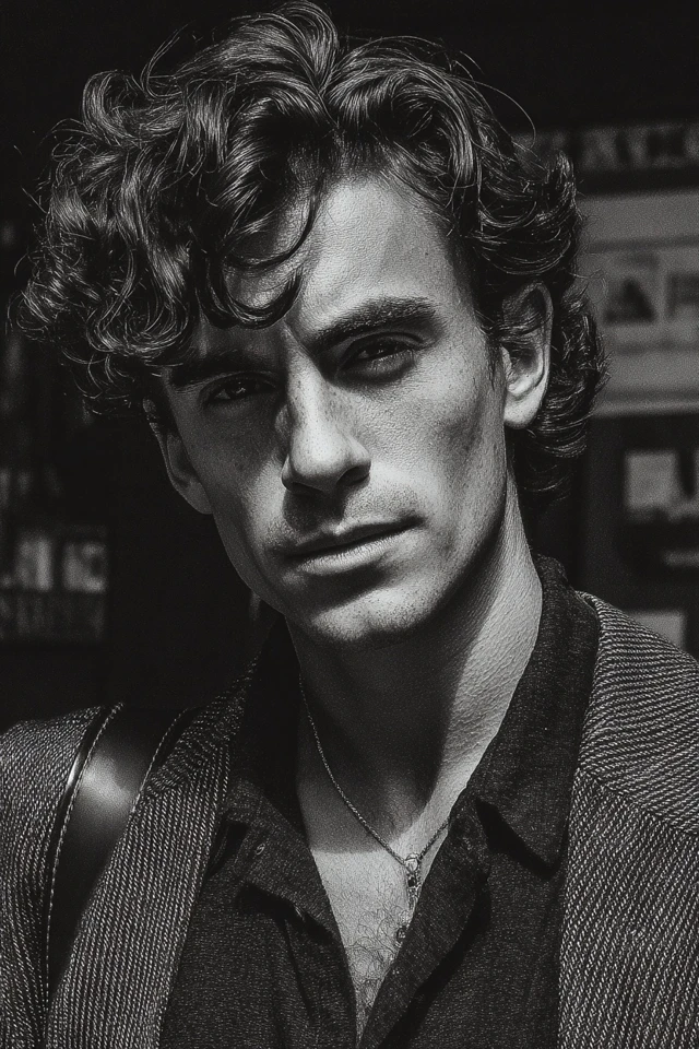 Noir Echoes: A Study in Monochrome - Image 1