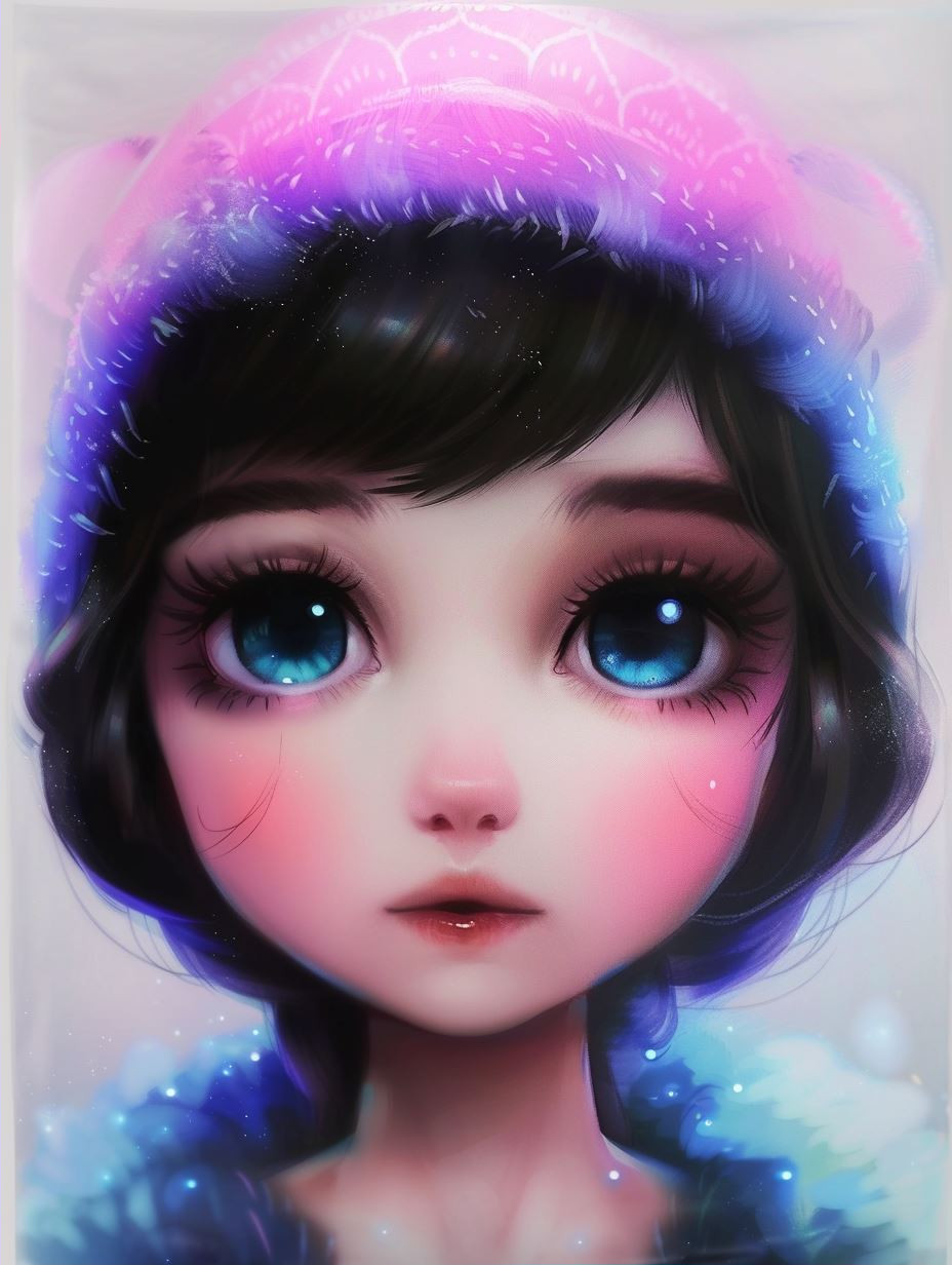 Ethereal Glow: Digital Portraits of Dreamy Girls - Image 2