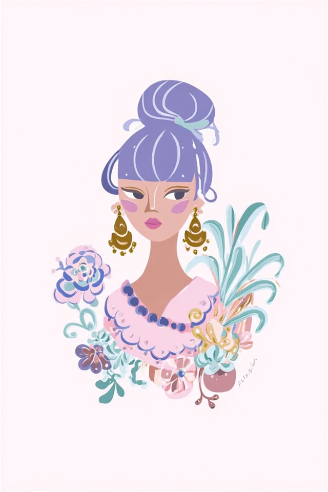 Pastel Dreams Botanical Art Collection - Image 1