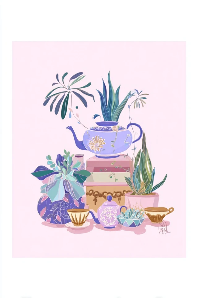 Pastel Dreams Botanical Art Collection - Image 3