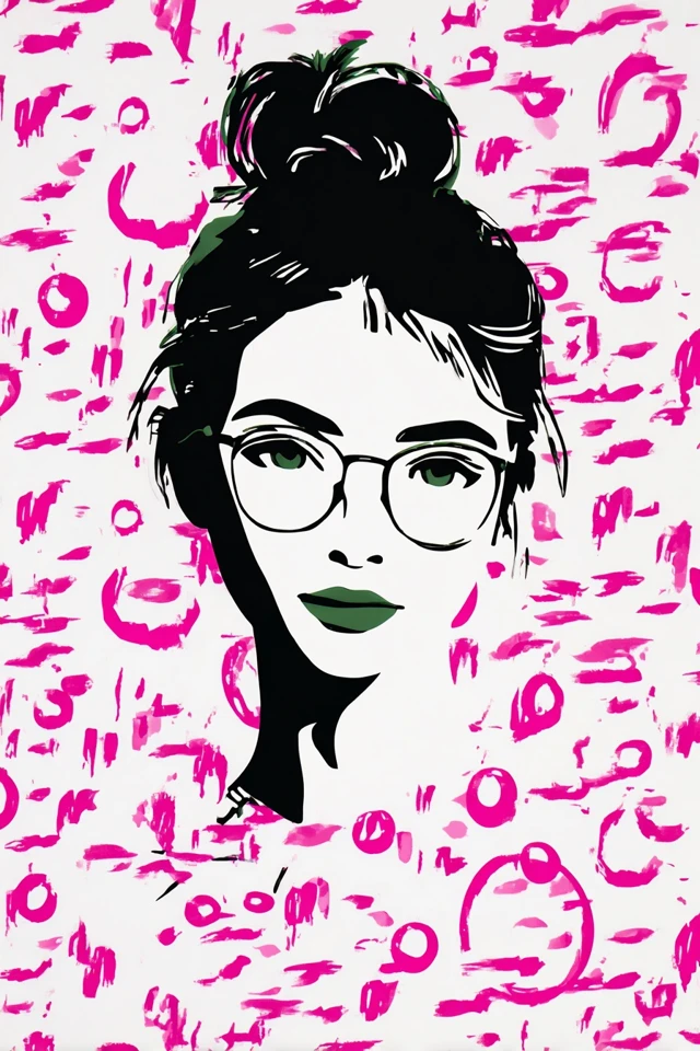 Magenta Pop Portrait - Image 1