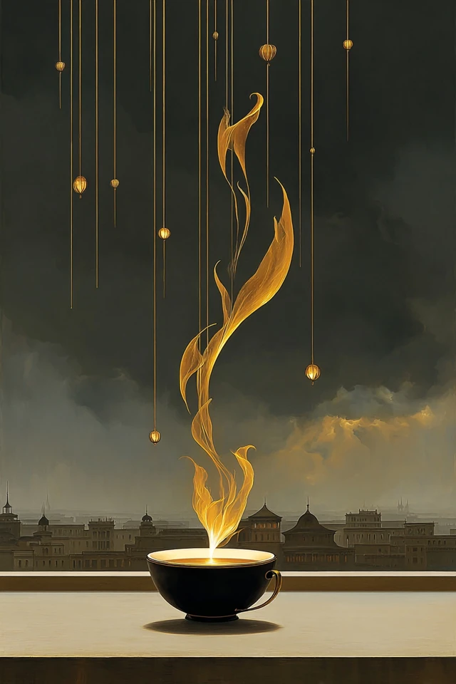 Golden Botanical Elegance - Image 4