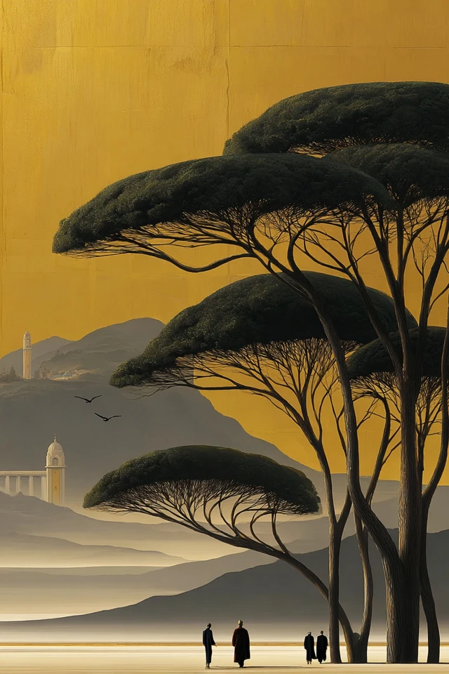 Golden Botanical Elegance - Image 2