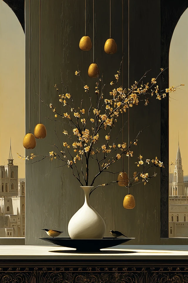 Golden Botanical Elegance - Image 3