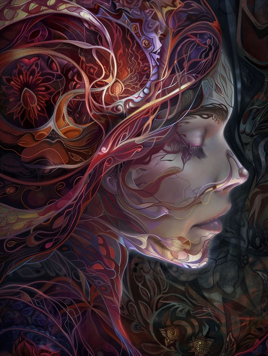 Ornate Ethereal Goddess Portrait - Image 4