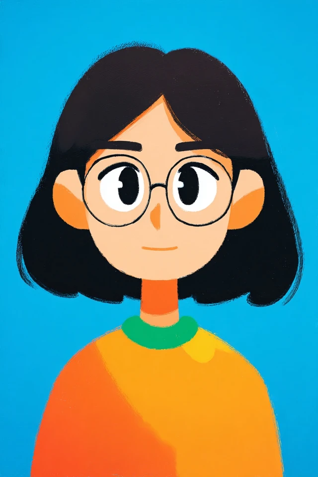 Vibrant Modern Portrait - Image 1