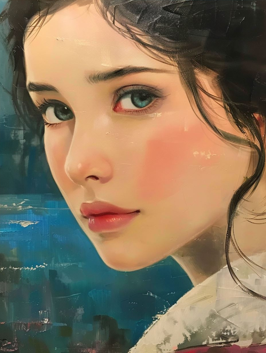 Ethereal Gazes in Oil - Image 4