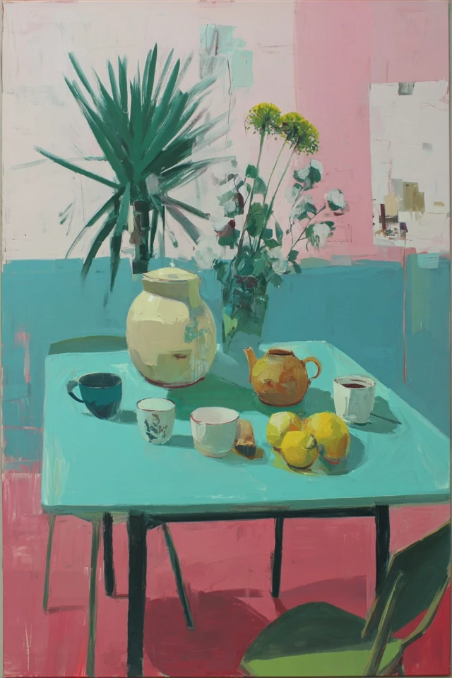 Modernist Pastel Portrait - Image 3