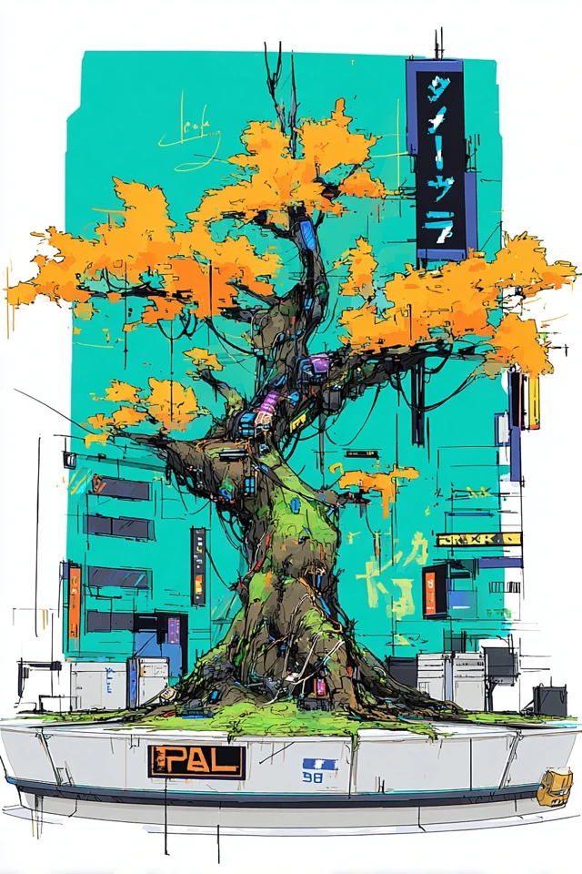 Neon Dreams: A Cyberpunk Vista - Image 5