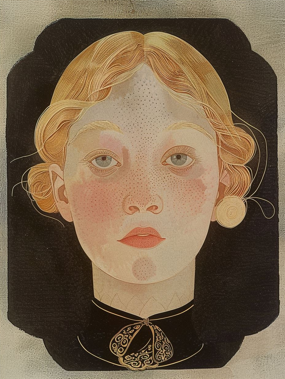 Fragmented Vintage Surrealist Portrait - Image 4