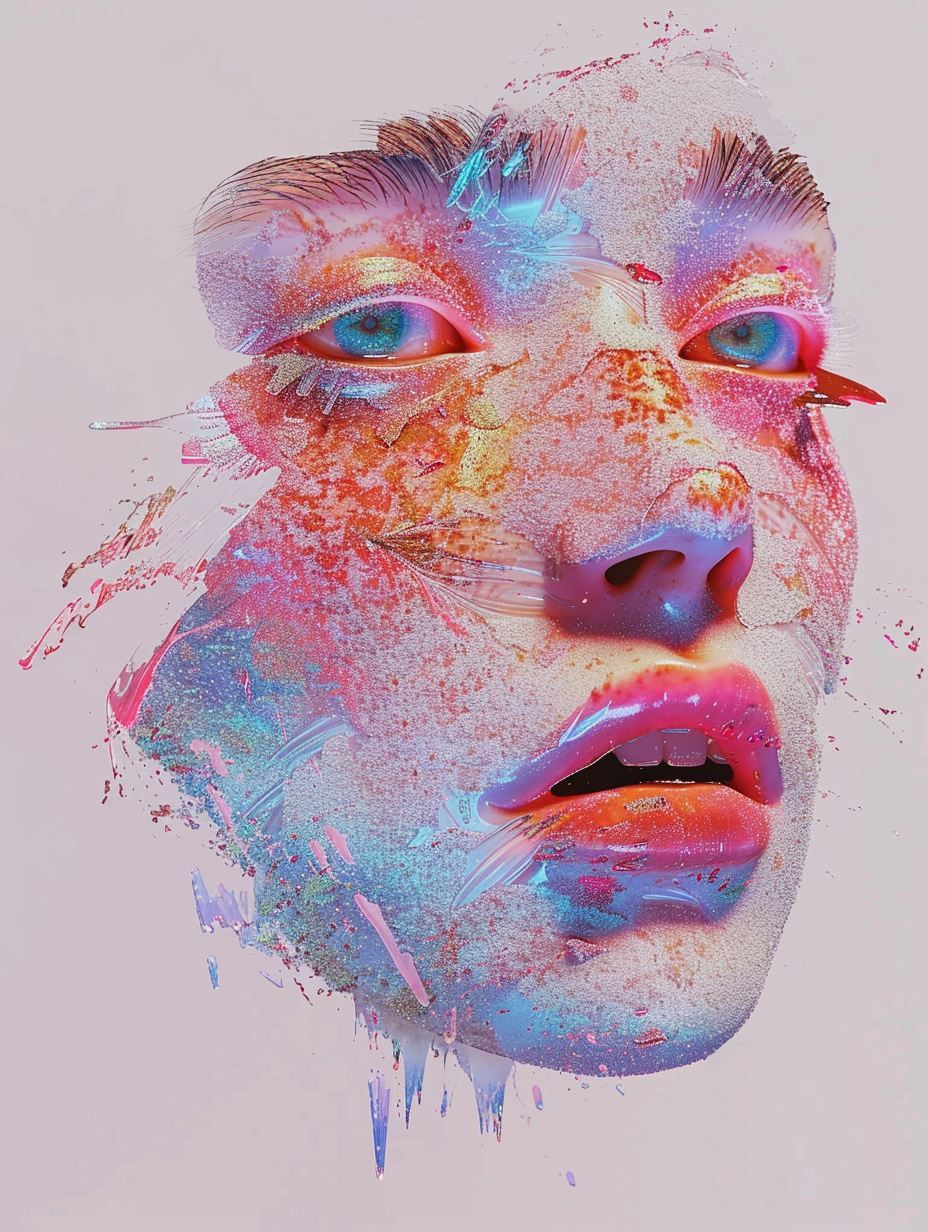 Fragmented Visions of Neon Surrealism - Image 1