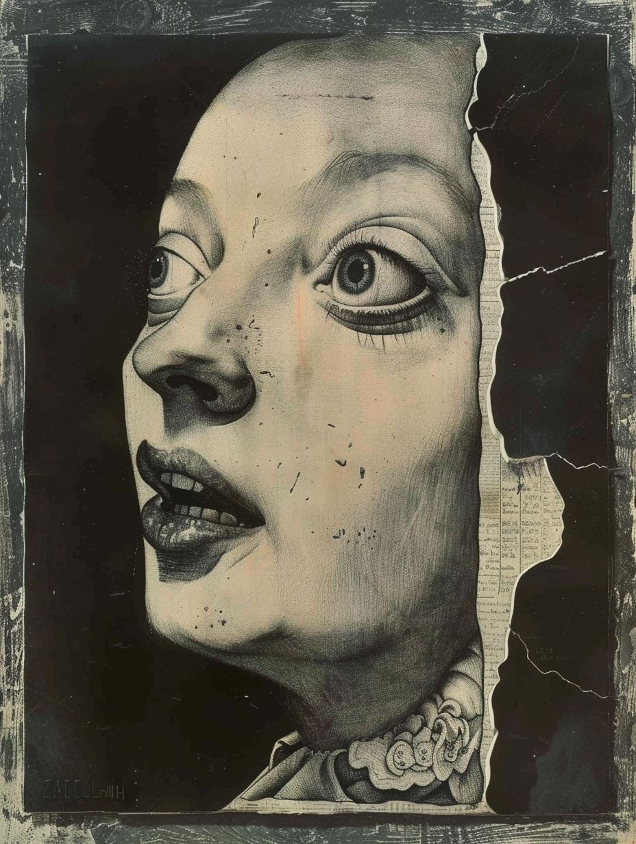 Surrealist Fragmented Portrait Studies - Image 3