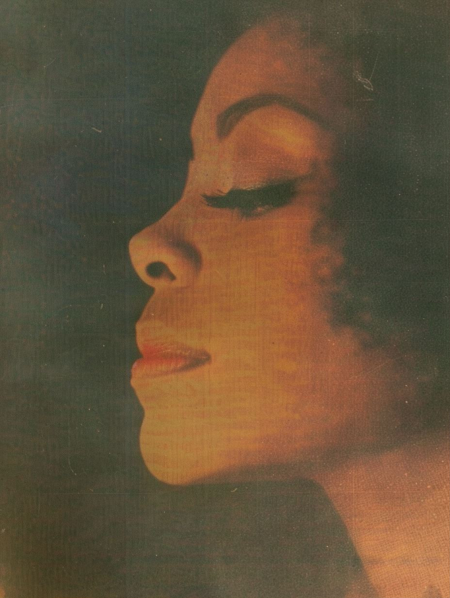Vintage Soul Portrait in Gold - Image 1