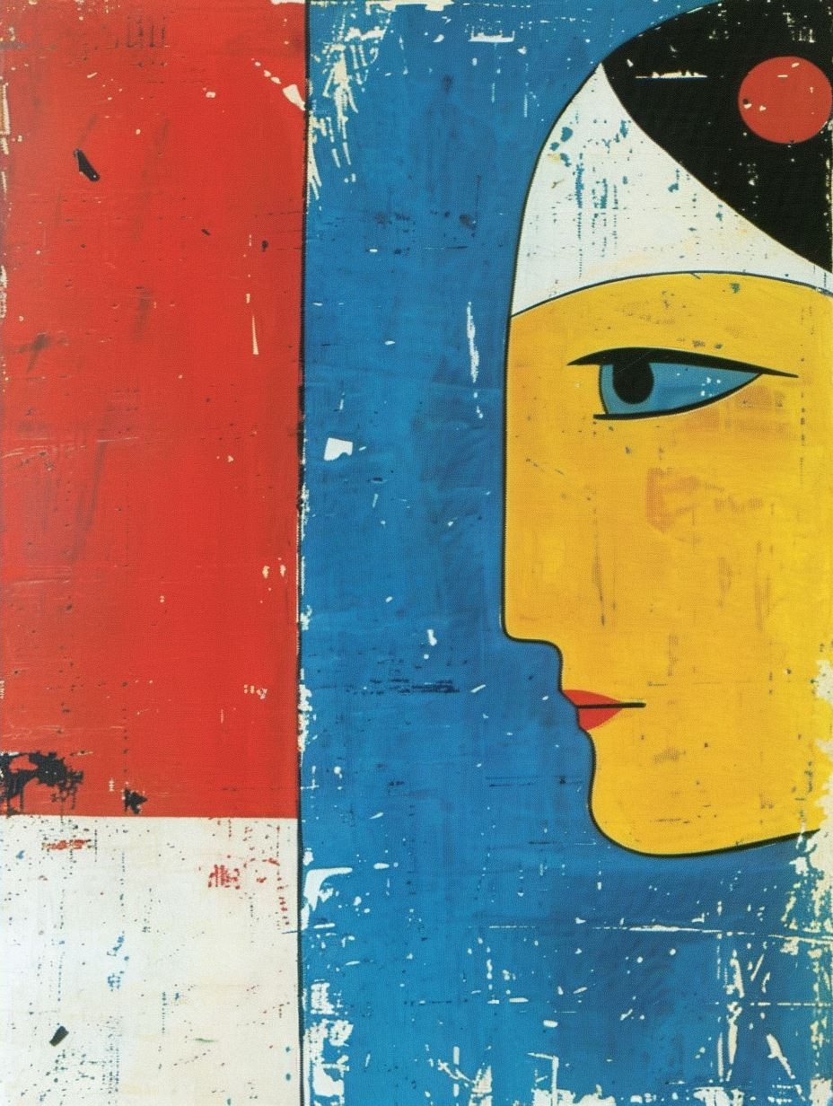 Bold Primary Pop Art Portrait - Image 2