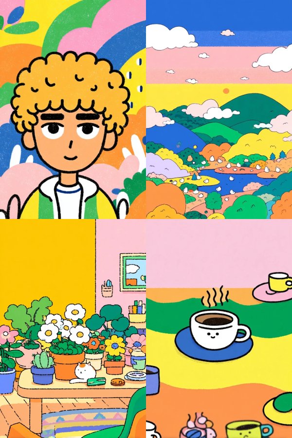 Vibrant Dreams in Pastel Hues