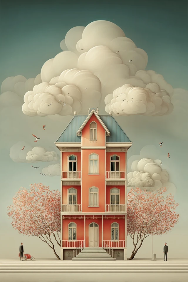 Surrealist Dreams in Pastel Hues - Image 6
