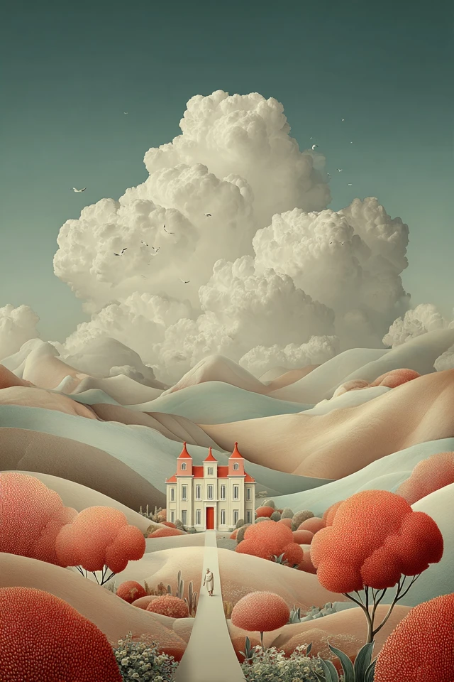 Surrealist Dreams in Pastel Hues - Image 2