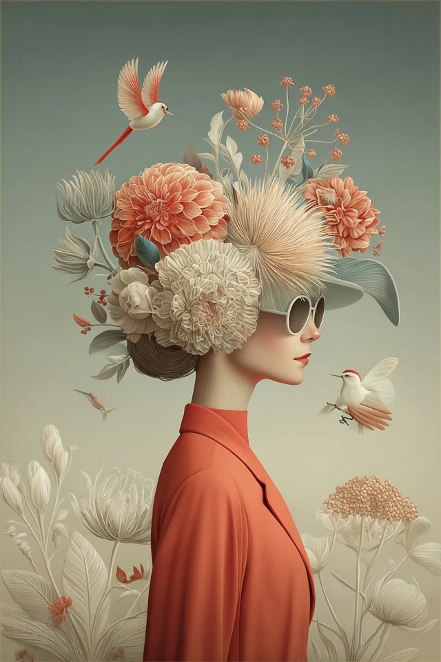 Surrealist Dreams in Pastel Hues - Image 1