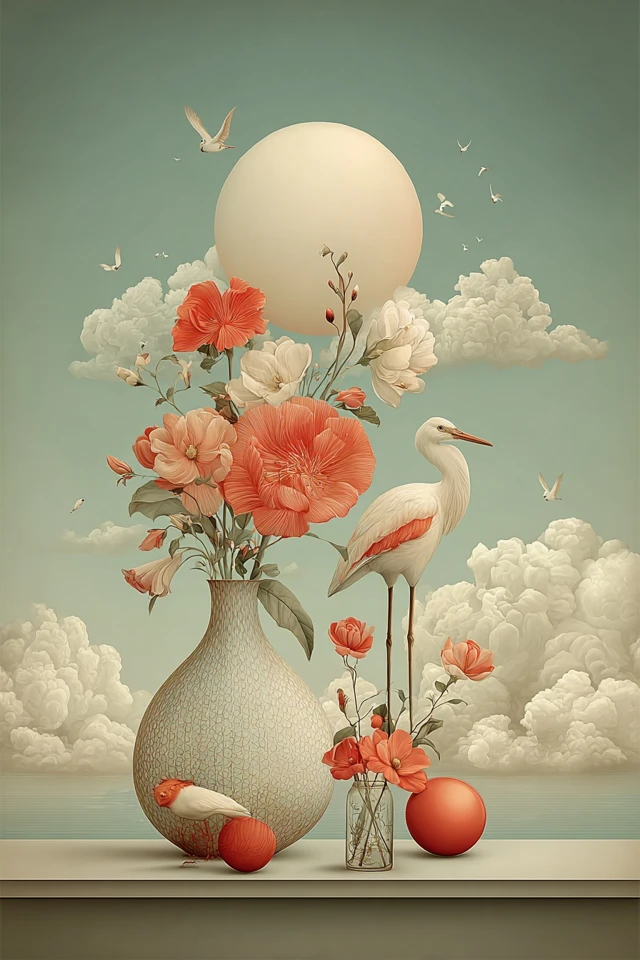 Surrealist Dreams in Pastel Hues - Image 3