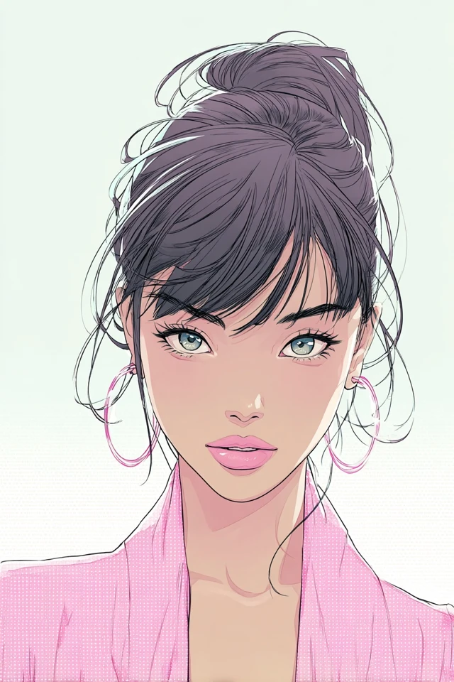 Pastel Anime Elegance - Image 1