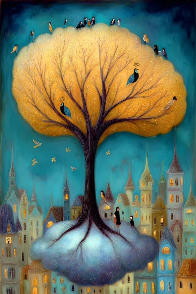 Whimsical Worlds of Azure and Gold - Image 5