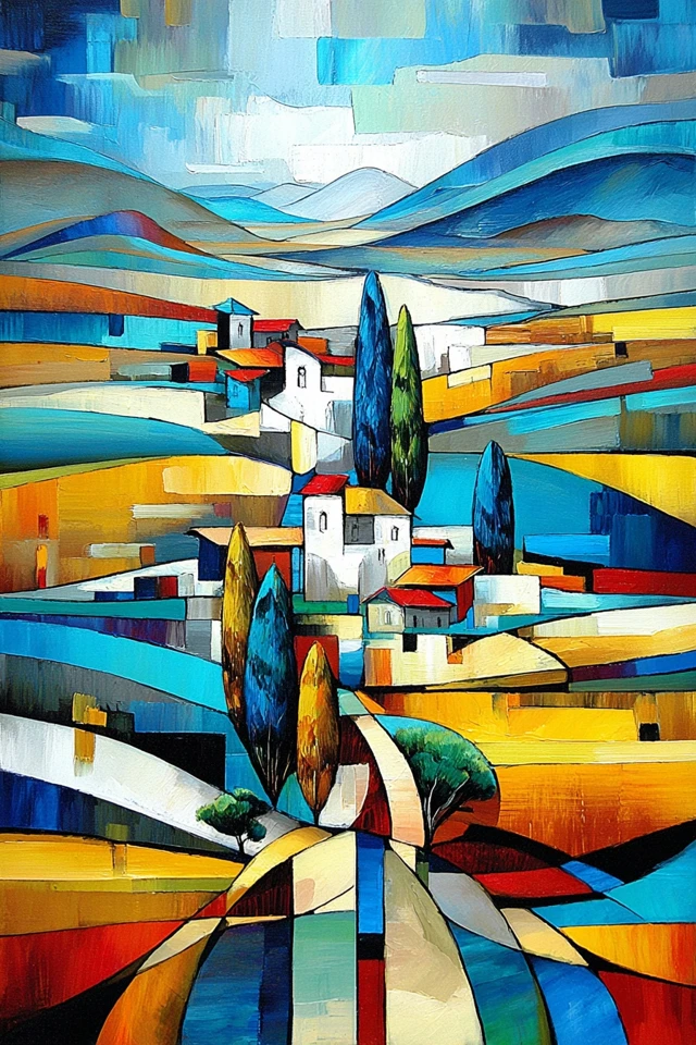 Cubist Prism Portrait - Image 2