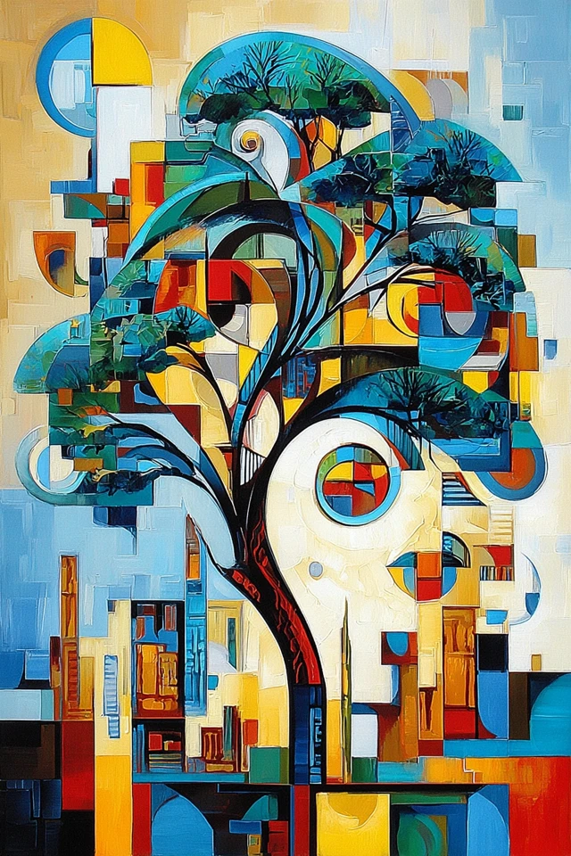 Cubist Prism Portrait - Image 5