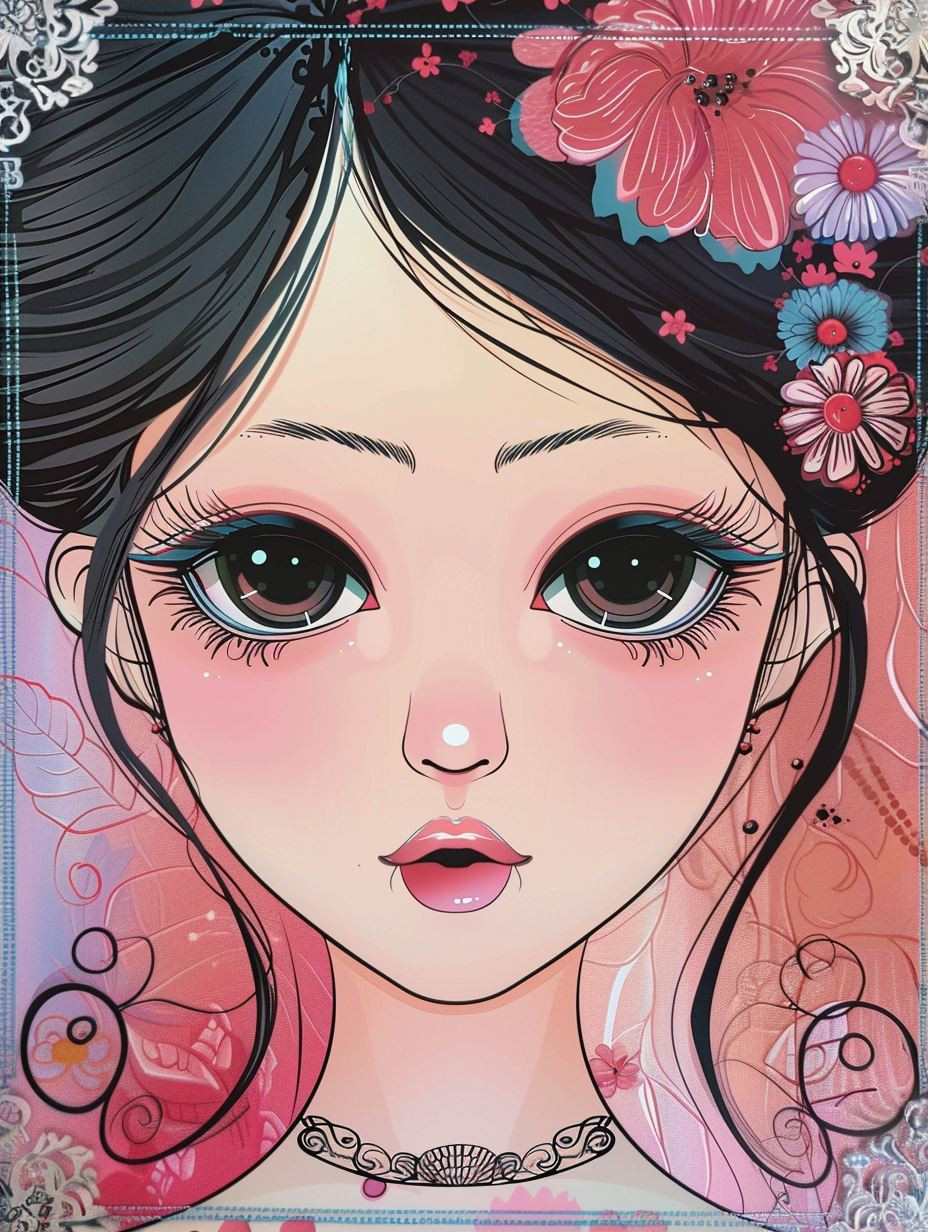 Dreamy Big Eyed Pop Art - Image 4