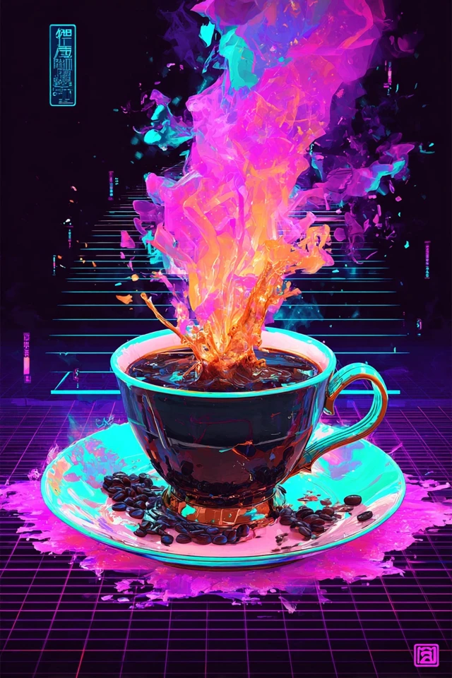 Neon Dreams in a Digital Prism - Image 4