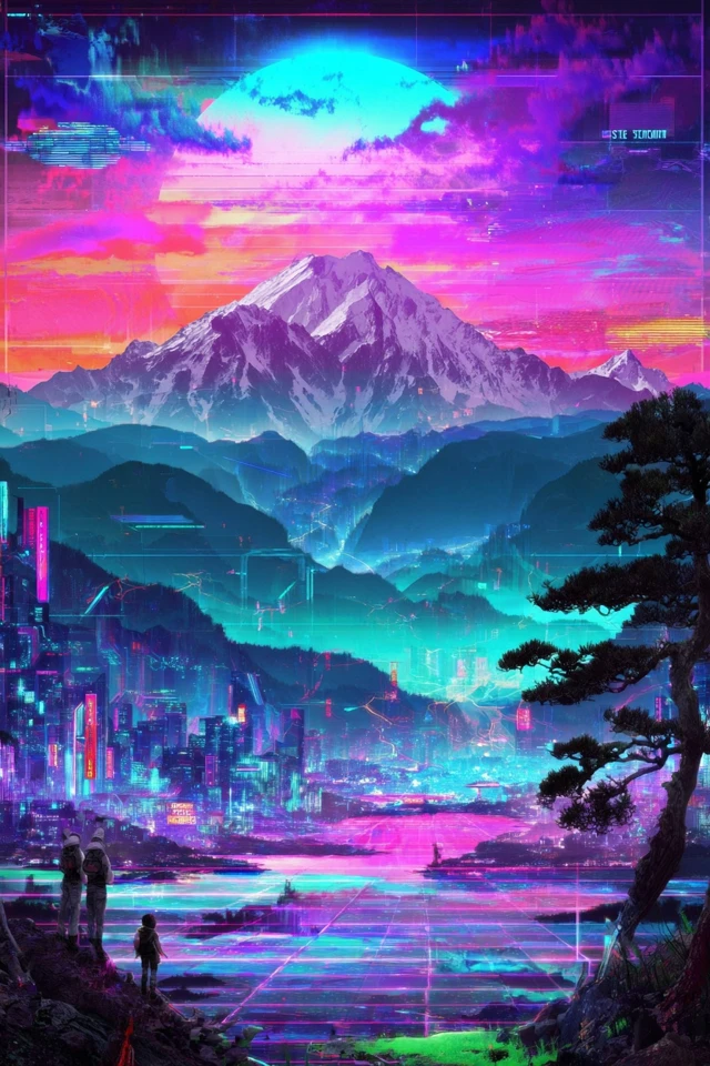 Neon Dreams in a Digital Prism - Image 2