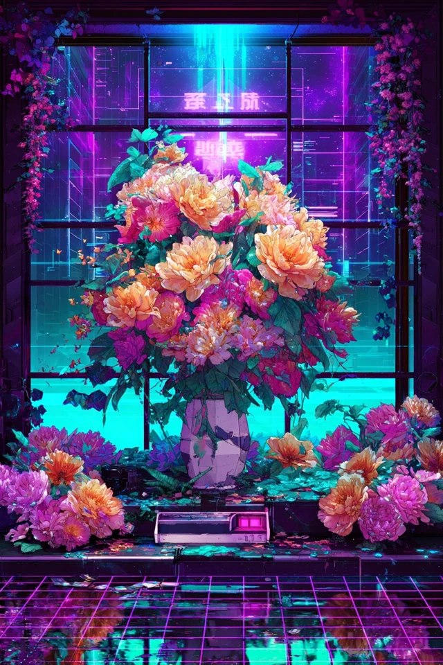 Neon Dreams in a Digital Prism - Image 3