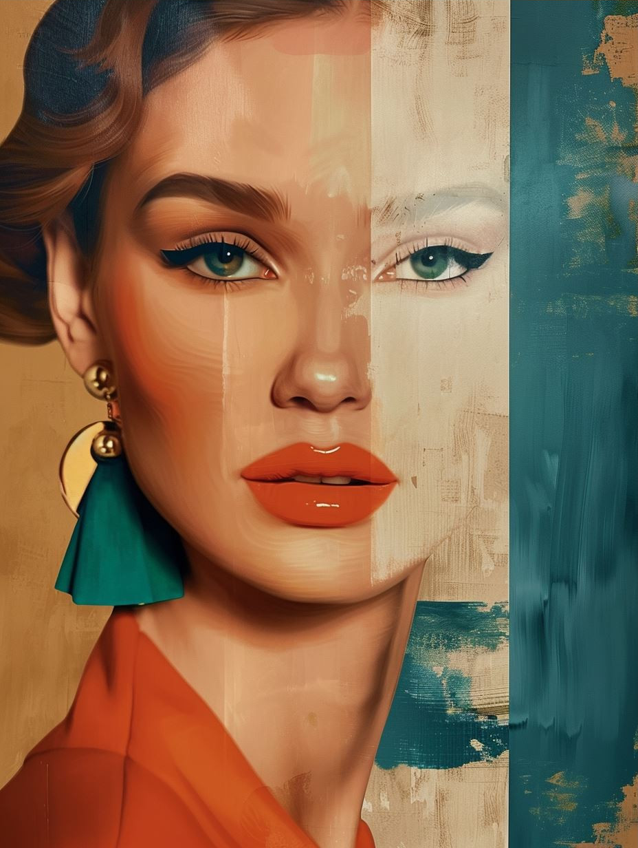 Modern Ethereal Portrait Collage - Image 3
