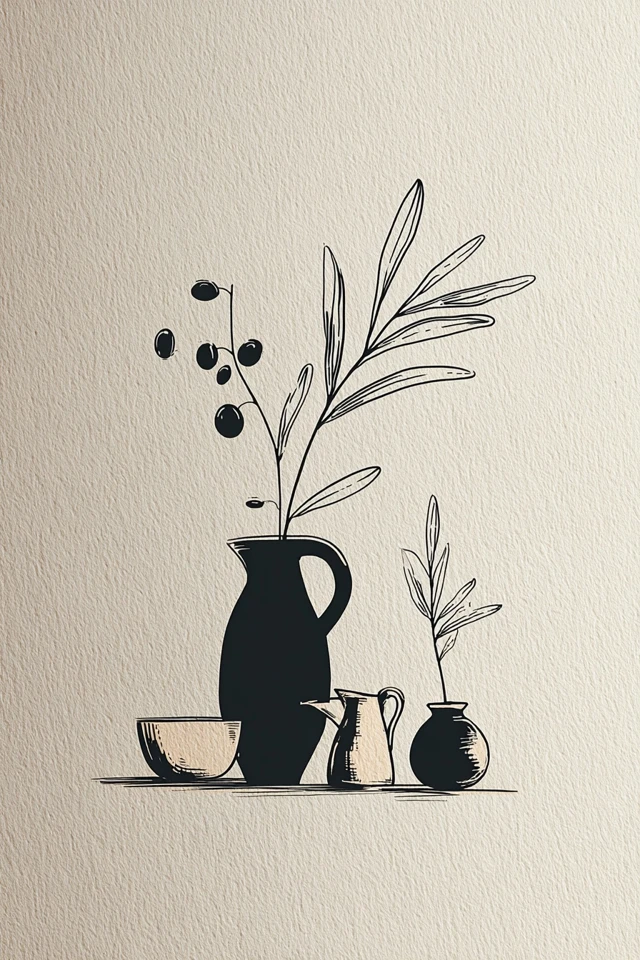 Elegant Ink Muse - Image 3