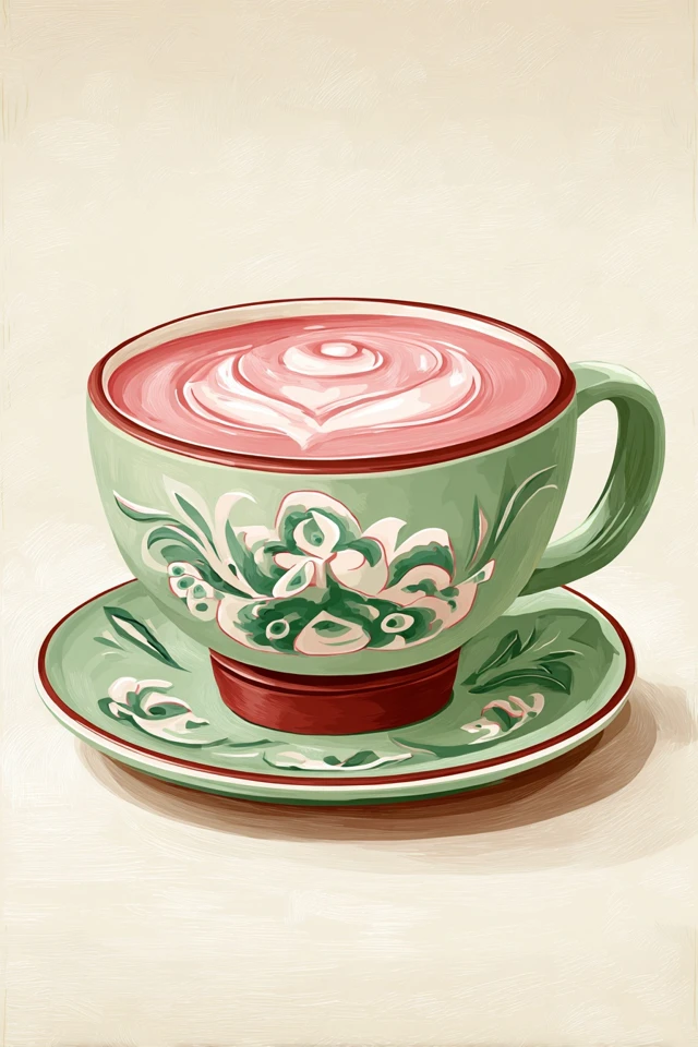 Blossoms and Brews: A Pastel Dream - Image 4