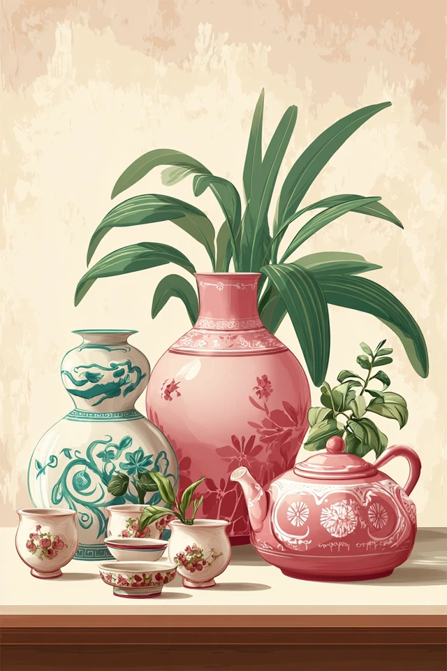 Blossoms and Brews: A Pastel Dream - Image 3