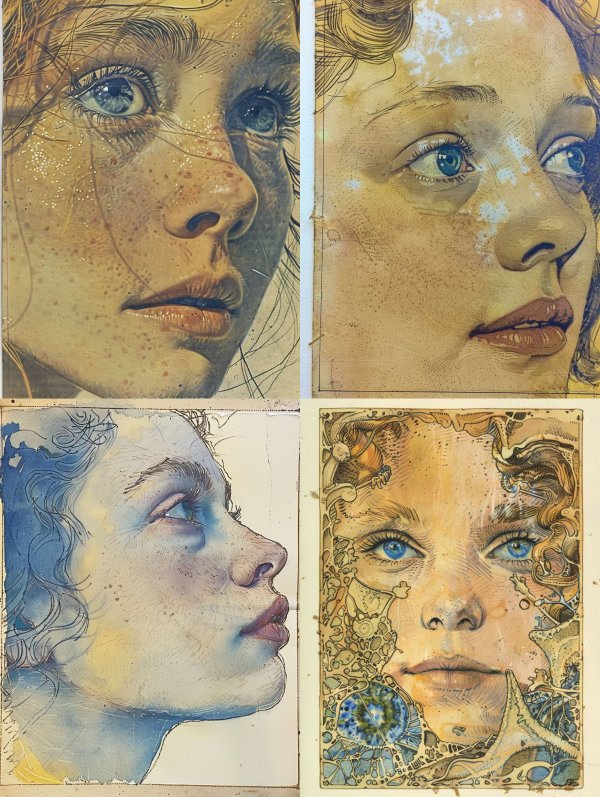 Ethereal Gaze: A Study in Blue Eyes
