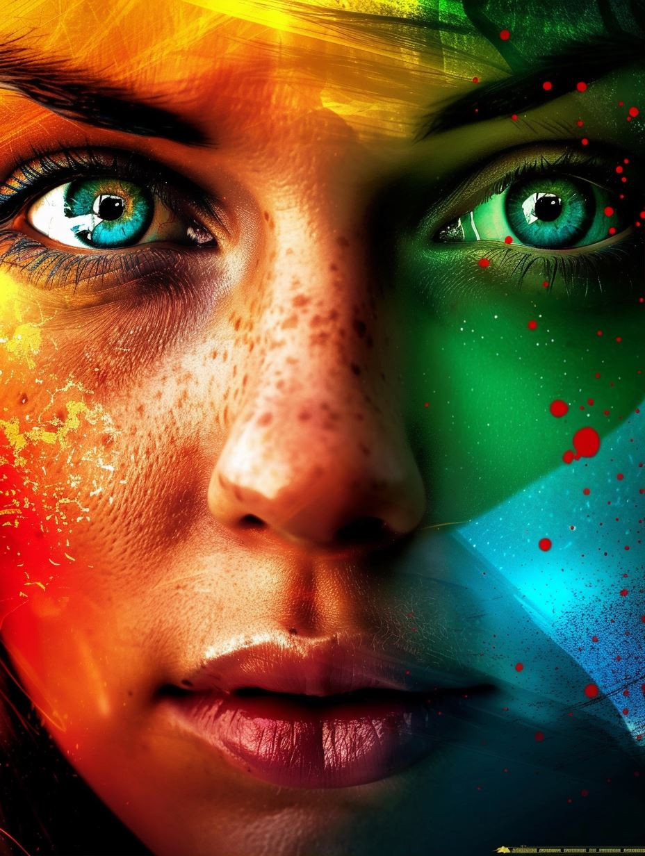 Prismatic Spectrum Portrait Study