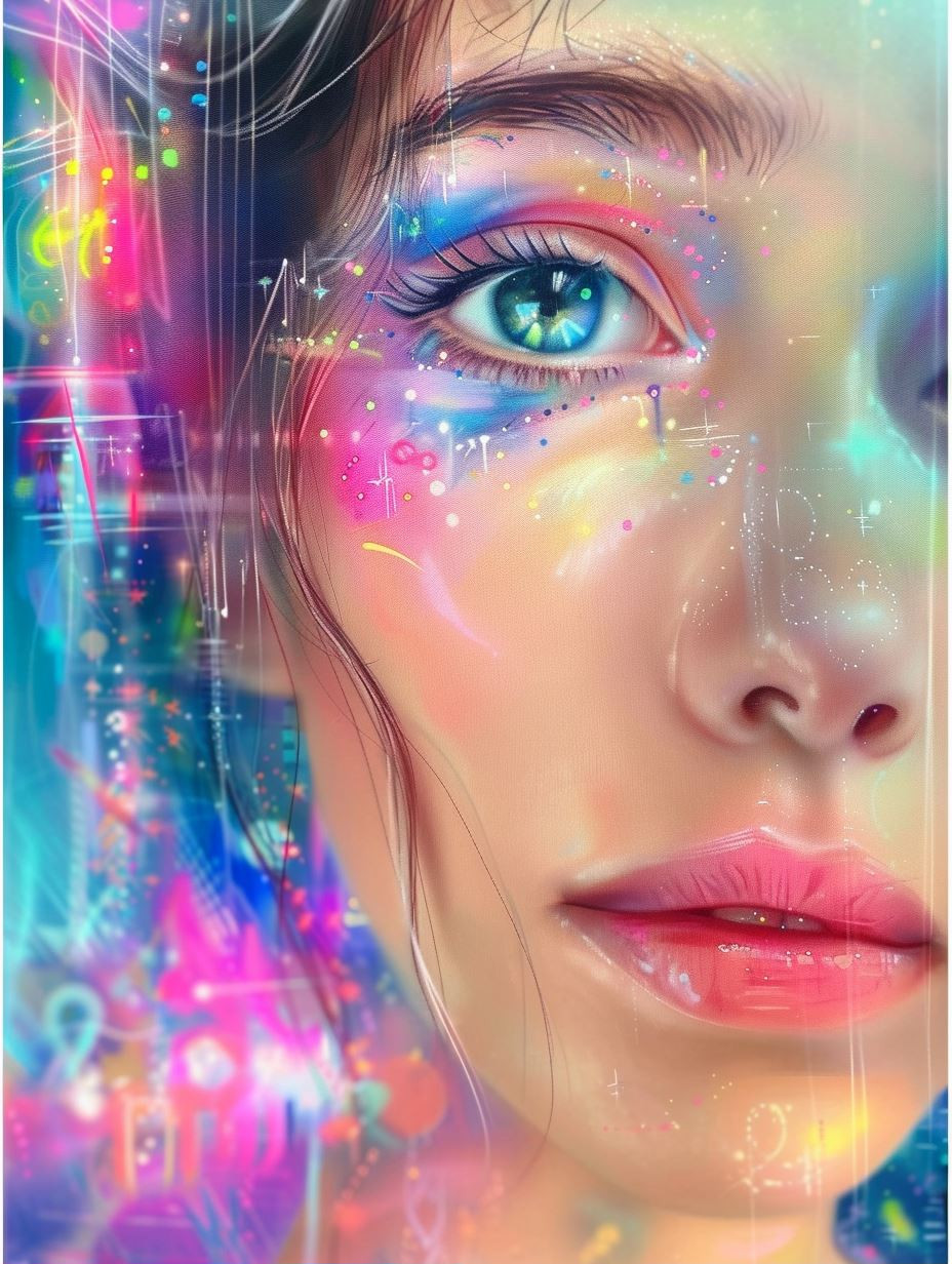 Celestial Glimmer Ethereal Portrait - Image 2