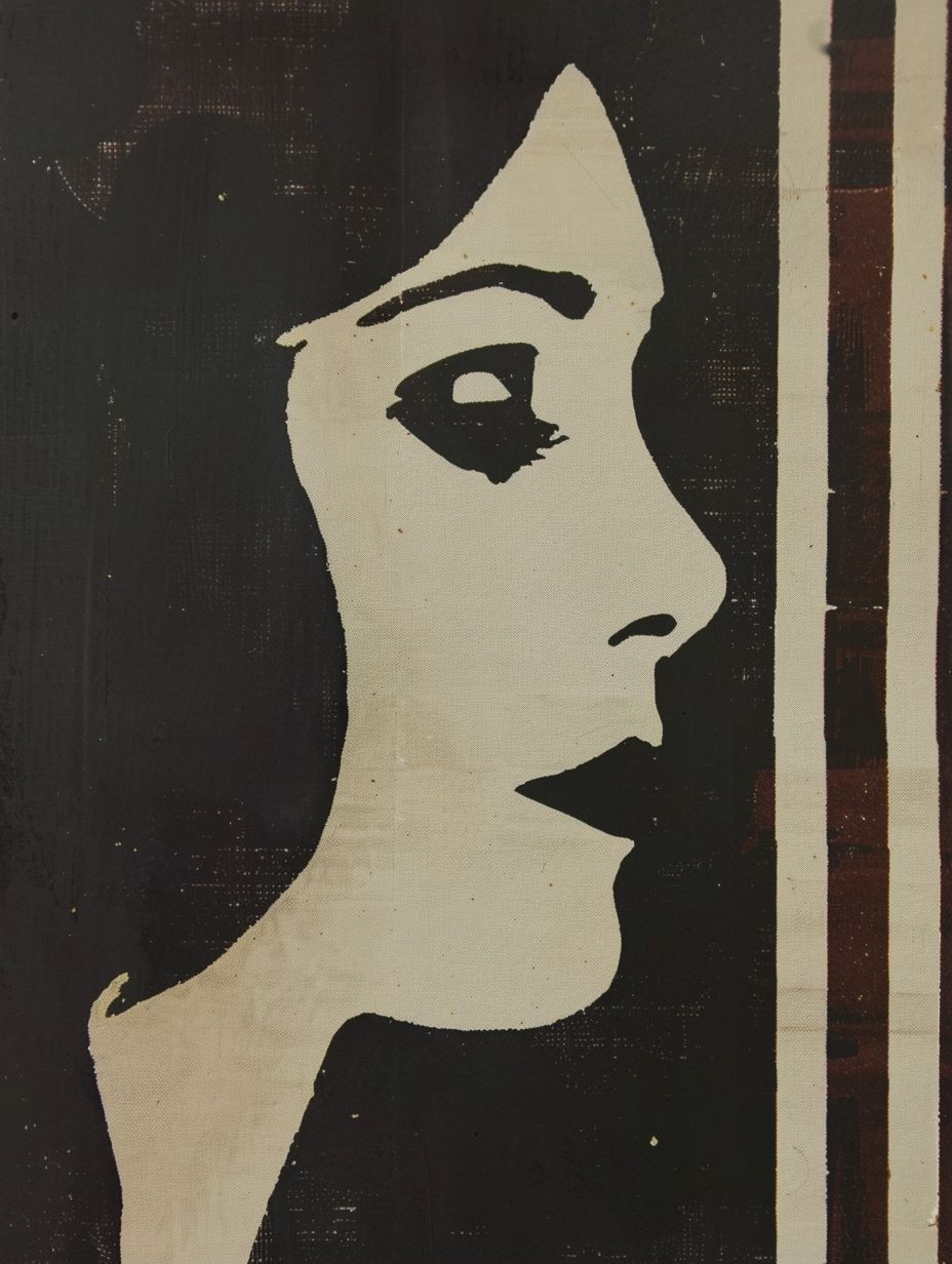 Abstract Noir Portrait Study - Image 1