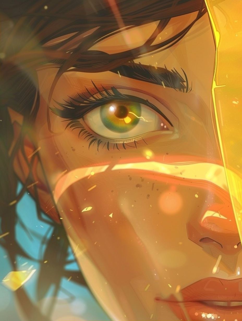 Golden Radiance: A Study of Ethereal Beauty - Image 2