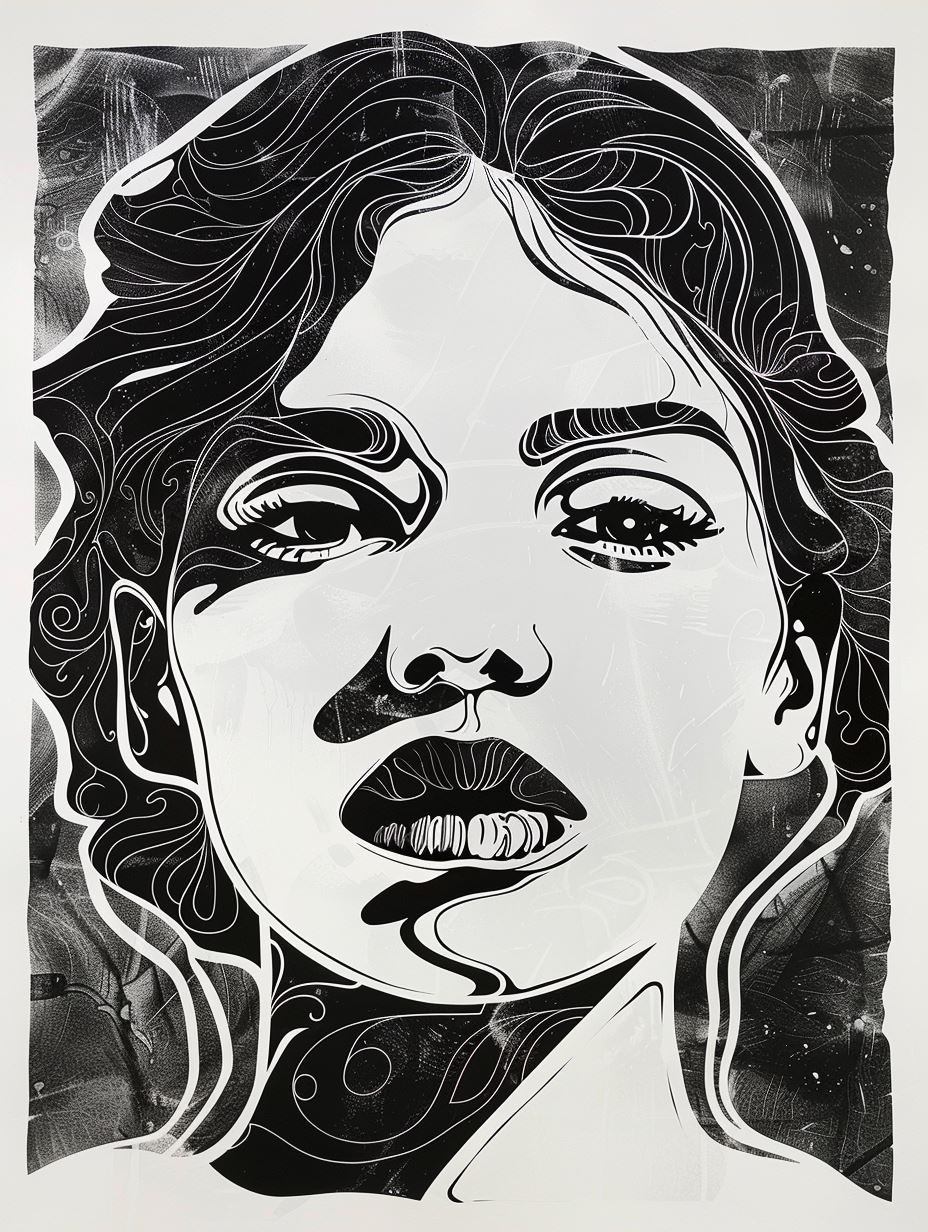Fluid Linear Portraiture Study - Image 3