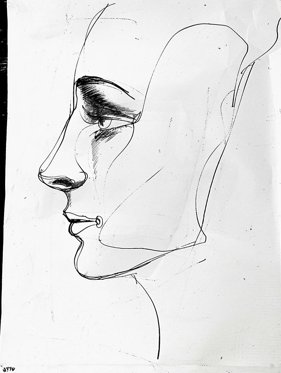 Ethereal Feminine Line Art Study - Image 4