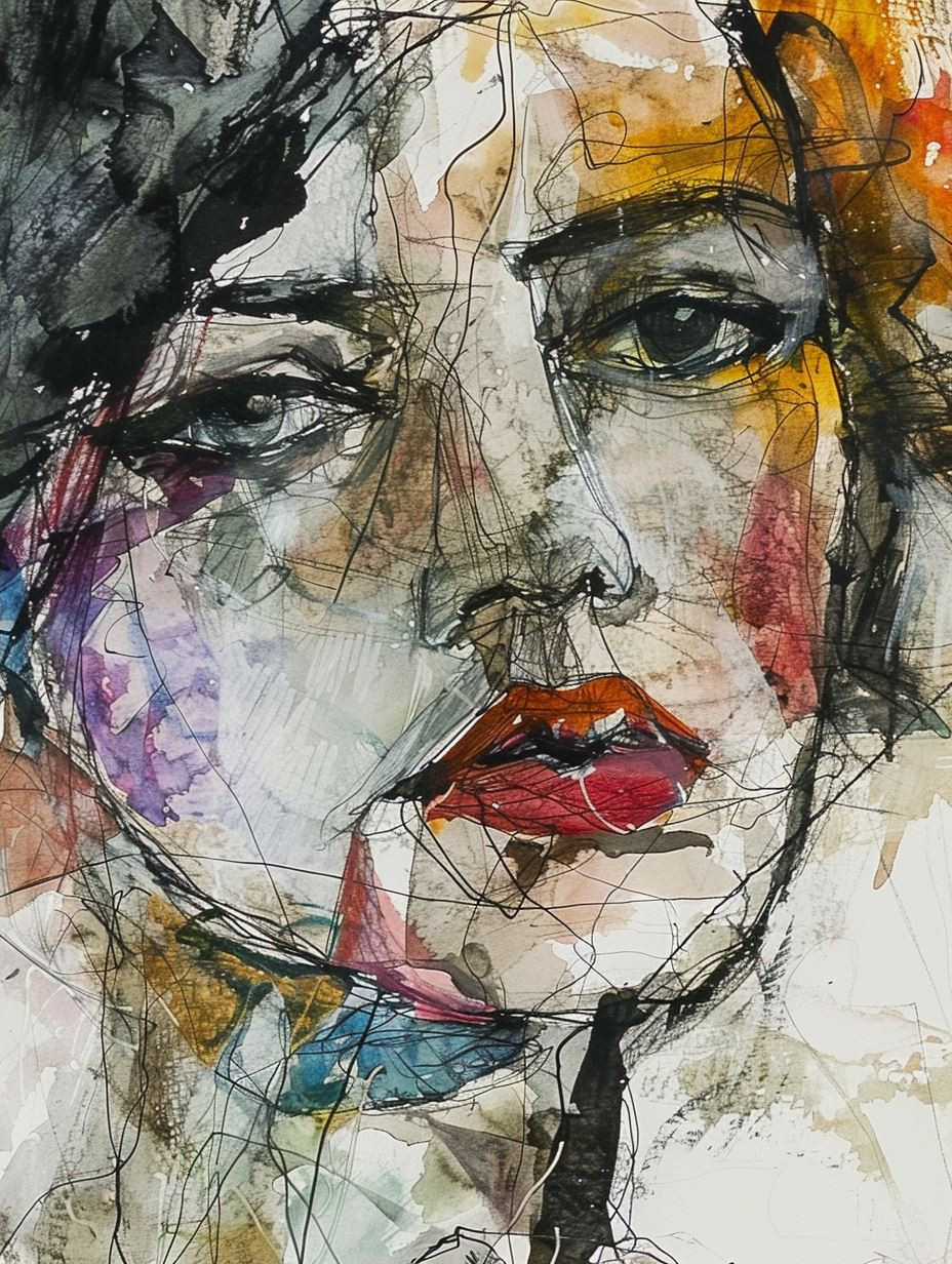 Fragmented Souls in Watercolor - Image 2