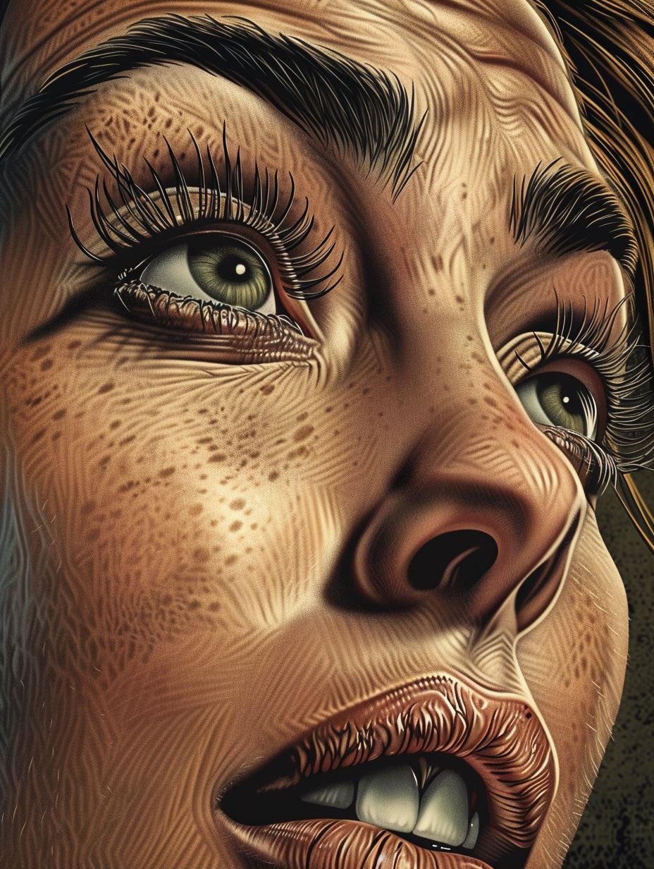Hyper-Realistic Facial Expressions Collage - Image 1