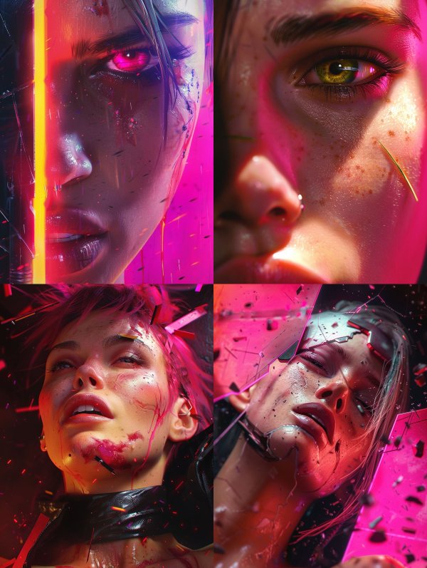 Neon Dreams: Cybernetic Visions