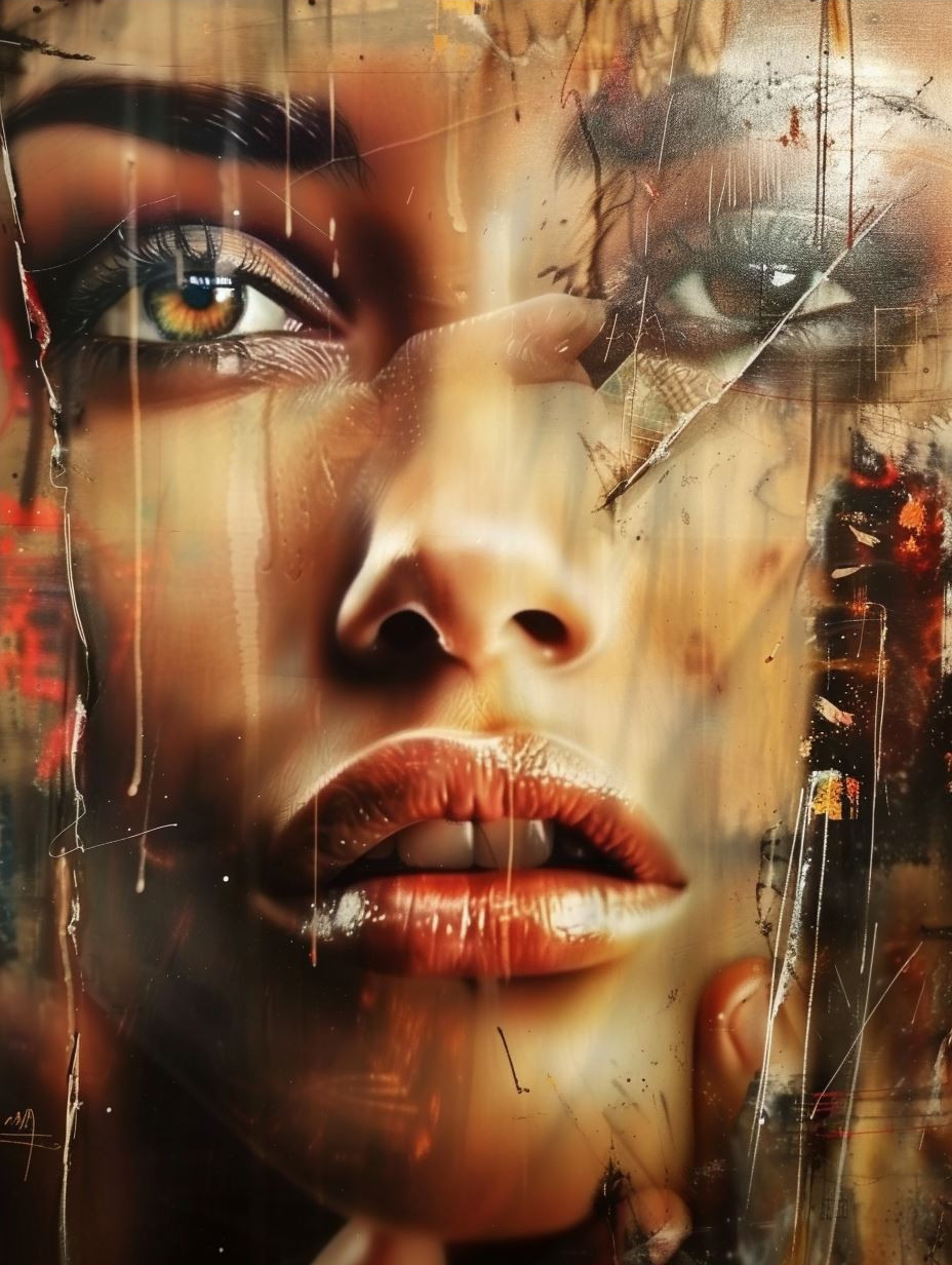 Cybernetic Glow Ethereal Portrait - Image 4