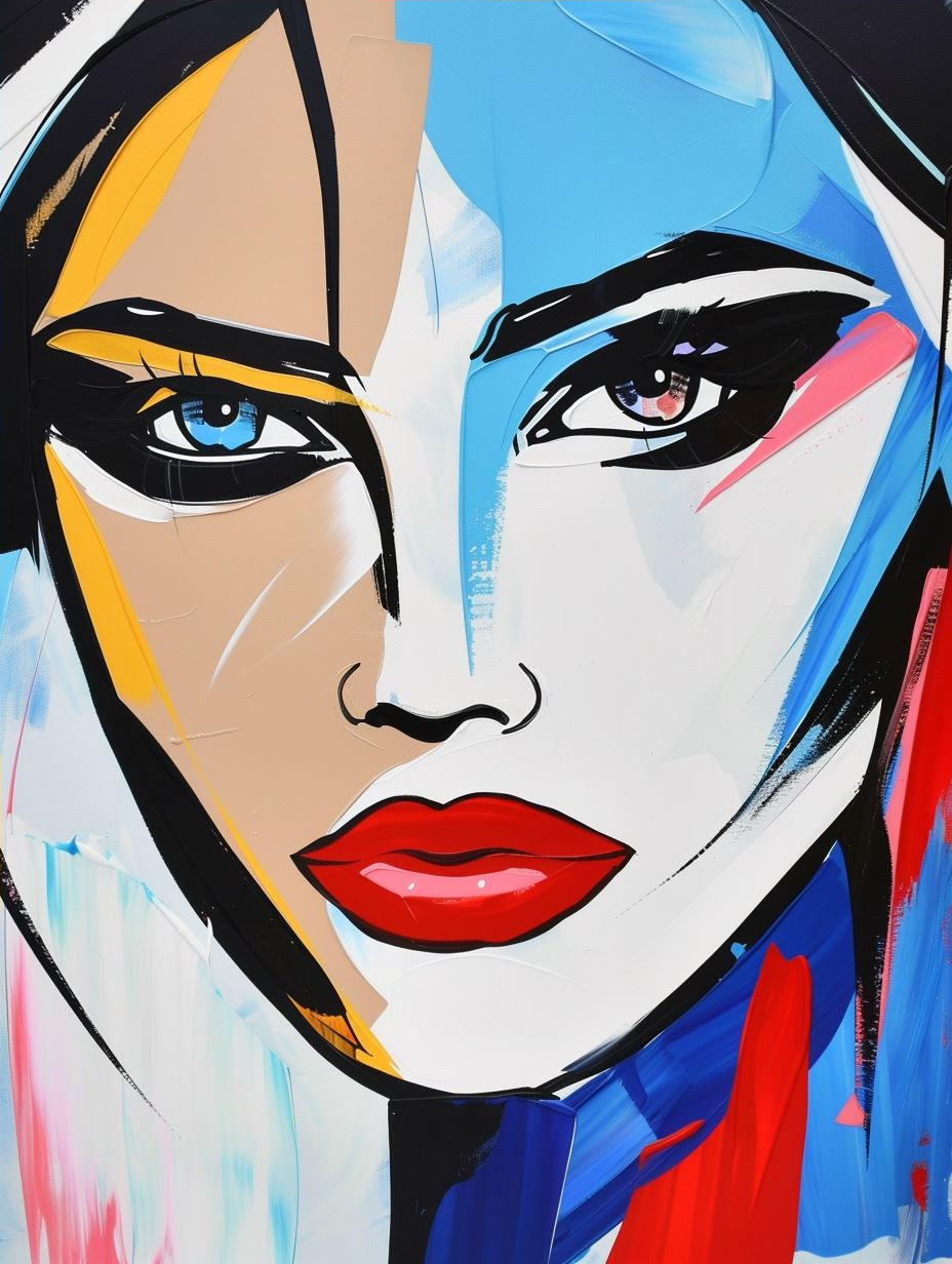 Abstract Fragmented Portrait Art - Image 4