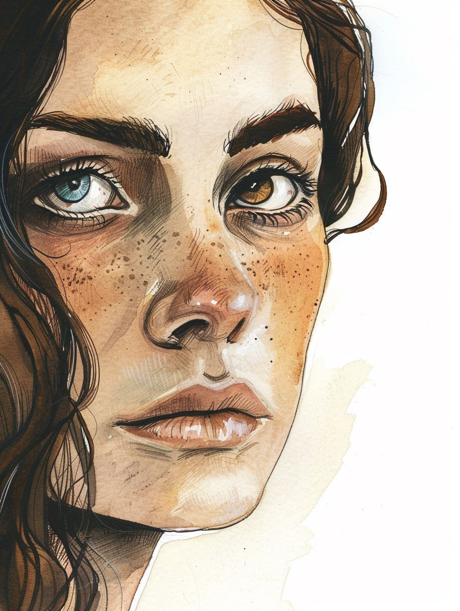 Faces of Freckles: A Study in Ink - Image 2